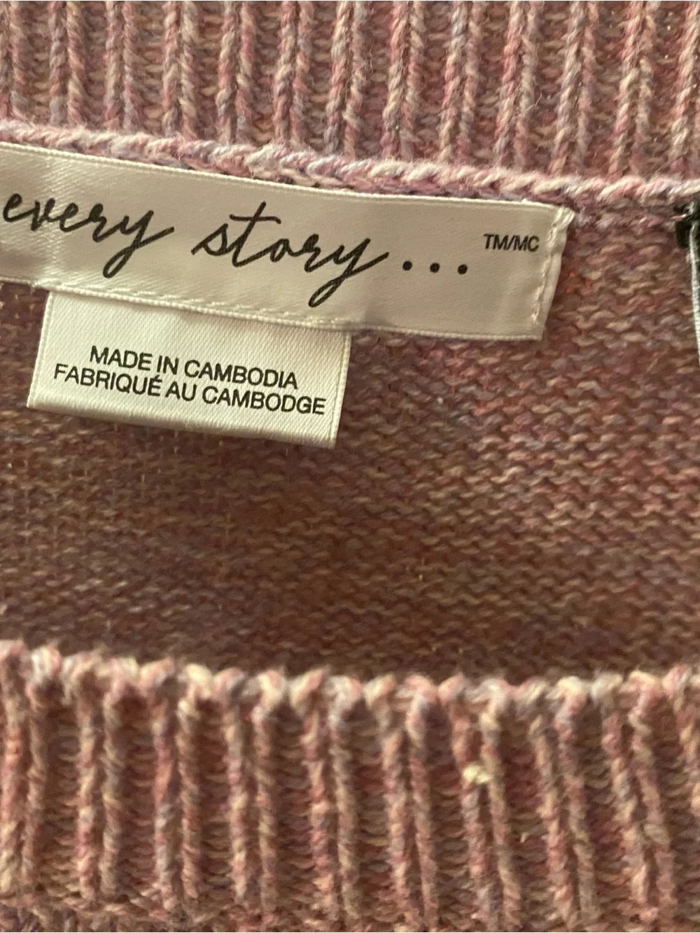 In Every Story Plus Size 2X Dusty Rose Textured Knit Sweater|Cozy & Oversized - Picture 4 of 6